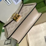 GUCCI Love Parade米棕帆布肩揹包-696180：圖片 4