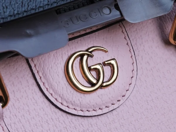 GUCCI Diana迷你白色皮革手挽包-702732：圖片 10