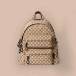 GUCCI Original GG中號米棕帆布後背包-800265