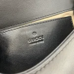 GUCCI Blondie黑色皮革肩揹包-815711：圖片 12