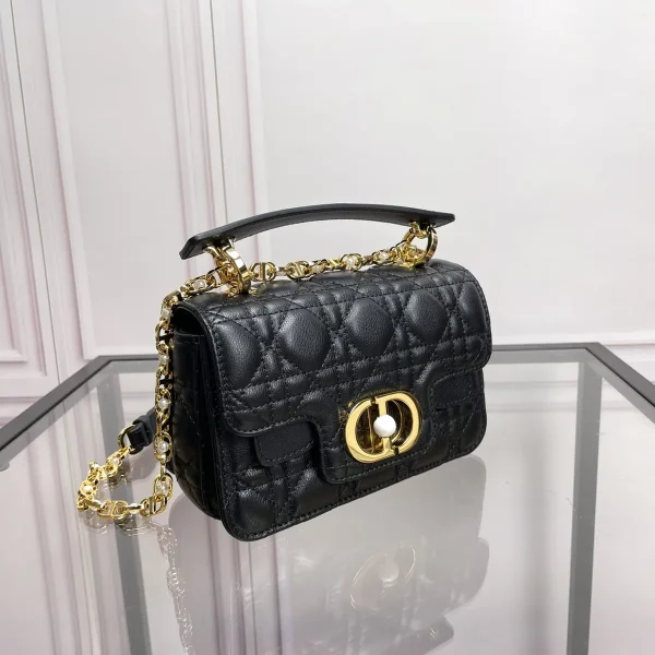Dior Jolie mini 黑色小牛皮斜挎包-M9272：圖片 3