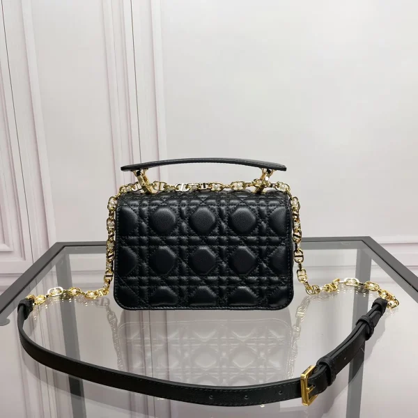 Dior Jolie mini 黑色小牛皮斜挎包-M9272：圖片 5
