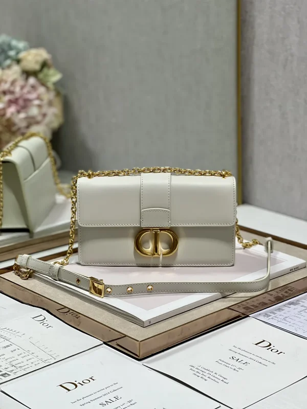 Dior Mont 奶白小牛皮斜挎包小號PM-M9334：圖片 2