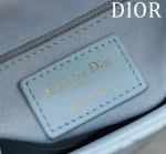 Dior Lady mini 淺藍羊皮斜挎包mini-M0505：圖片 9