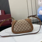 GUCCI Blondie棕滑面肩揹包-815700：圖片 4