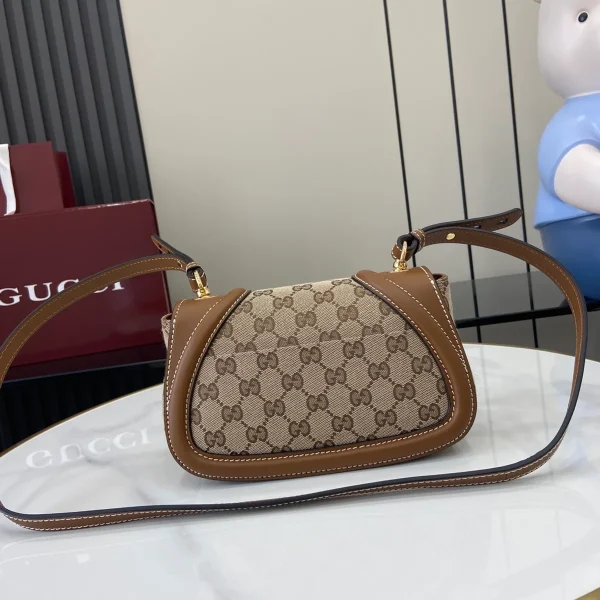 GUCCI Blondie棕滑面肩揹包-815700：圖片 4