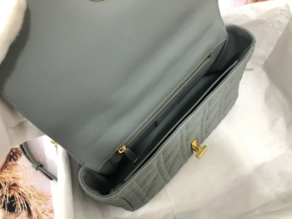 Dior Caro 灰色小牛皮包中號MM-M9242：圖片 9