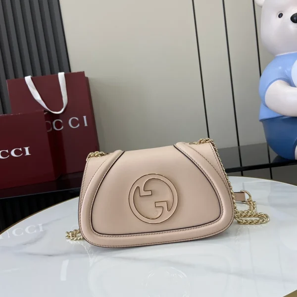 GUCCI Blondie粉皮肩揹包-815711：圖片 2