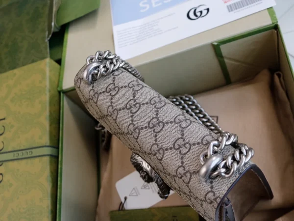 GUCCI Dionysus米棕帆布斜揹包-421970：圖片 10