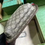 GUCCI GG Supreme中號米棕帆布腰包-760217：圖片 4