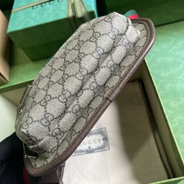 GUCCI GG Supreme中號米棕帆布腰包-760217：圖片 4