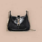 GUCCI Jackie Notte黑色漆皮肩揹包-782889