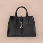 GUCCI Spring Summer春夏灰褐粒面手提包-806205