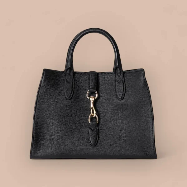 GUCCI Spring Summer春夏灰褐粒面手提包-806205