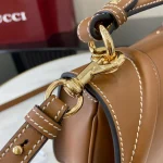 GUCCI Blondie小號米棕帆布手提包-815714：圖片 6