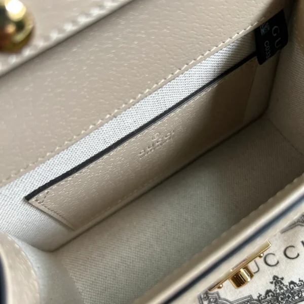 GUCCI Love Parade米棕帆布肩揹包-696180：圖片 9
