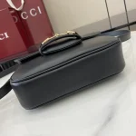 GUCCI Horsebit 1955米棕皮革肩揹包-815205：圖片 5
