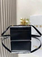 Dior 30 Montaigne 黑色小牛皮斜挎包中號MM-M9203：圖片 4