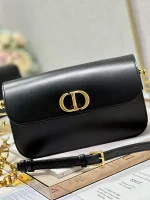 Dior 30 Montaigne 黑色小牛皮斜挎包小號PM-M9260：圖片 8