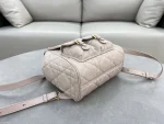 Dior Caro 粉米羊皮雙肩背包中號MM：圖片 4