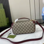 GUCCI Horsebit 1955小號紅柔皮手挽包-815206：圖片 4