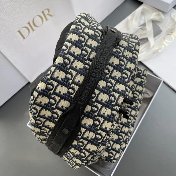 Dior Travel 藍色Dior Oblique雙肩背包-：圖片 5