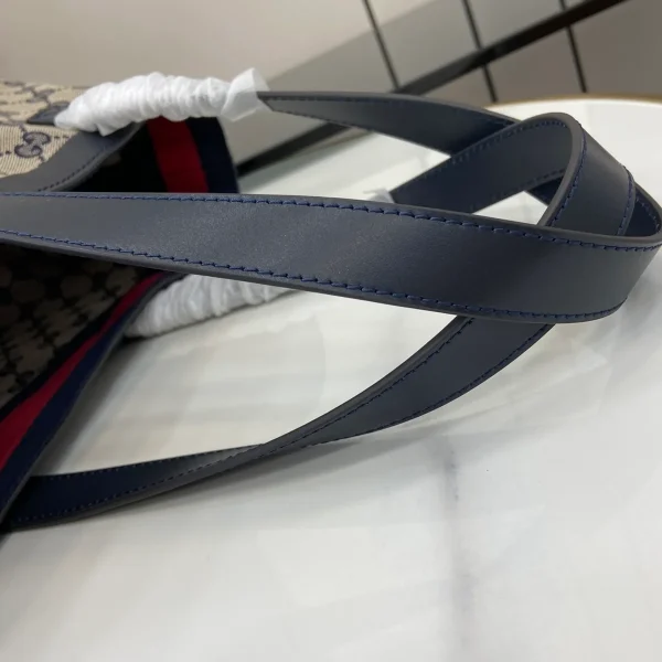 GUCCI Totissima小號米藍帆布托特包-788211：圖片 8