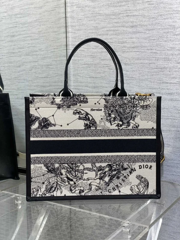 Dior Book 奶白色托特包中號MM-M1296：圖片 5