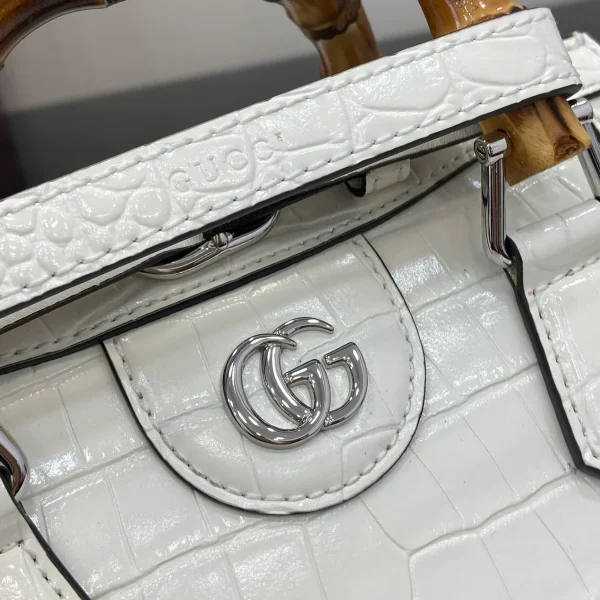 GUCCI Diana迷你粉蟒手提包-702732：圖片 6