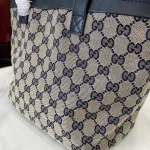GUCCI Totissima小號米藍帆布托特包-788211：圖片 11