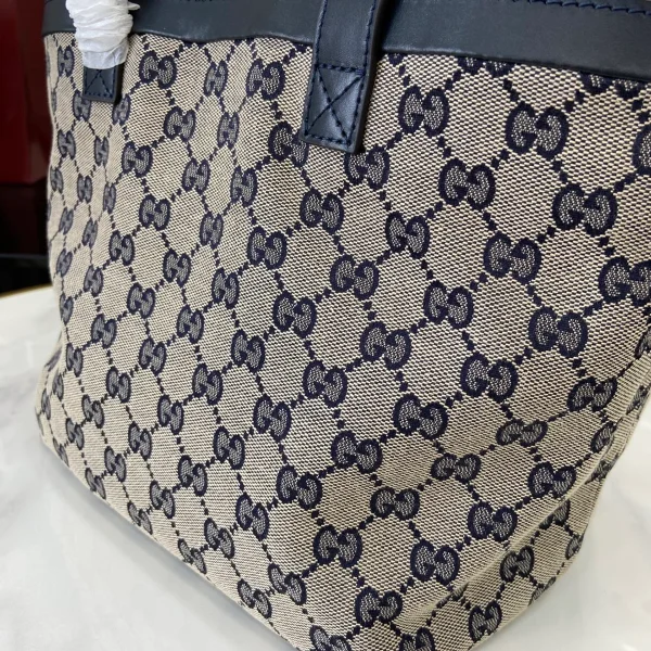 GUCCI Totissima小號米藍帆布托特包-788211：圖片 11