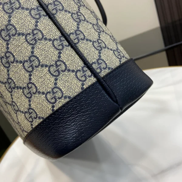 GUCCI Ophidia中號黑色皮革斜挎包-765043：圖片 8