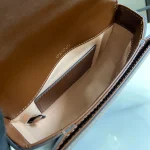 GUCCI Horsebit 1955迷你白色皮革肩揹包-781387：圖片 9