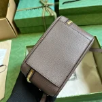GUCCI Ophidia米棕帆布迷你斜揹包-772157：圖片 4