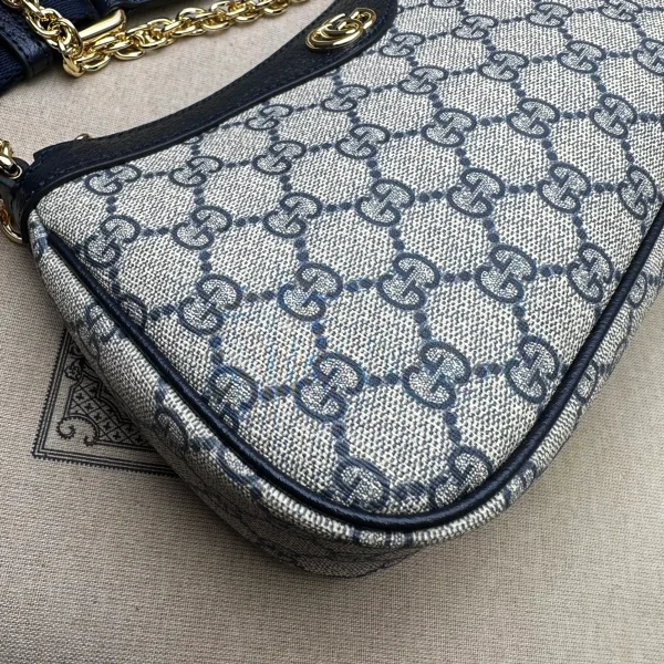 GUCCI Ophidia米白帆布斜背包-735132：圖片 7