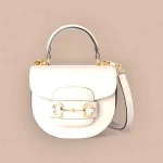 GUCCI Horsebit 1955黑皮革肩揹包-781387
