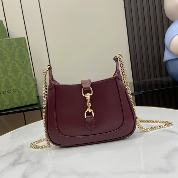 GUCCI Jackie Notte粉漆肩揹包-782889：圖片 2
