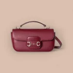 GUCCI Horsebit 1955小號紅米手提包-815206