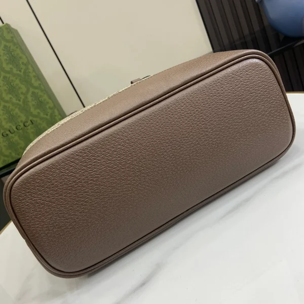 GUCCI Ophidia中號米白帆布手提包-765043：圖片 5