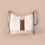 GUCCI Ophidia小號米棕帆布水桶包-781402