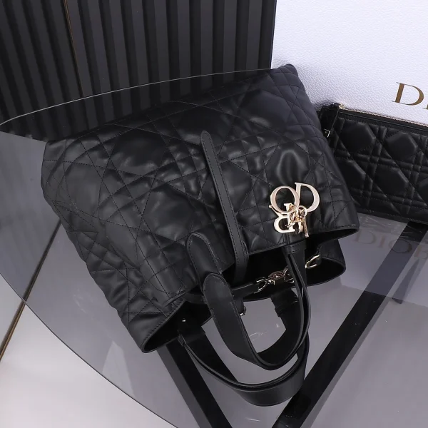 Dior Toujours 黑色單肩包中號MM-M2821：圖片 5
