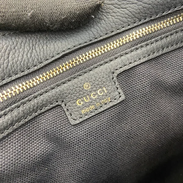 GUCCI Jackie 1961中號黑色皮革肩揹包-810229：圖片 10