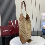 GUCCI Original GG中號米棕帆布肩揹包-815924：圖片 3