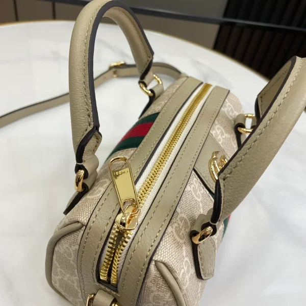 GUCCI Ophidia紅色帆布手提包-781490：圖片 8