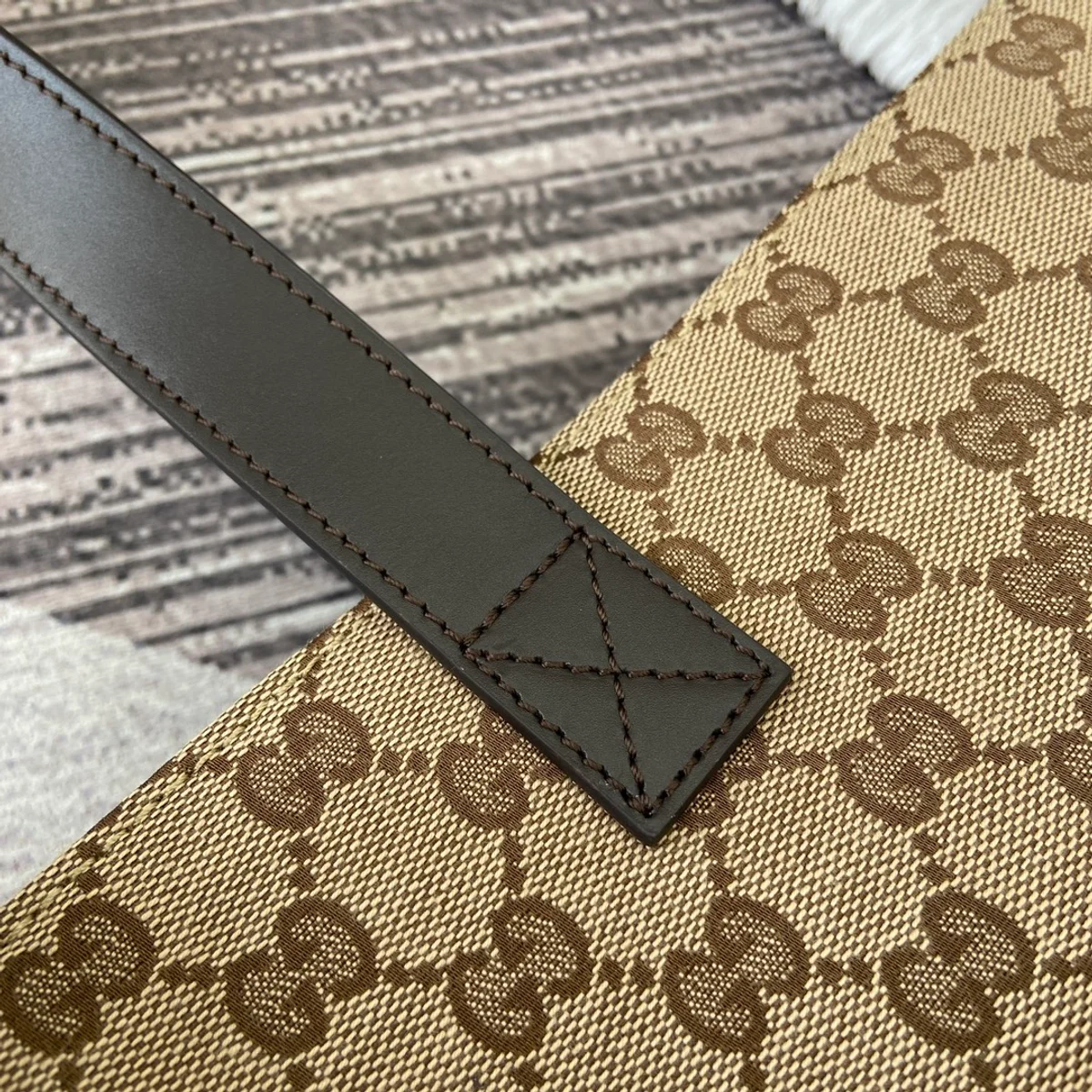 GUCCI Original GG大號米棕帆布托特包-802166 9 GUCCI Original GG大號米棕帆布托特包-802166