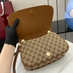 GUCCI Blondie小號紅色皮革手提包-815714：圖片 8