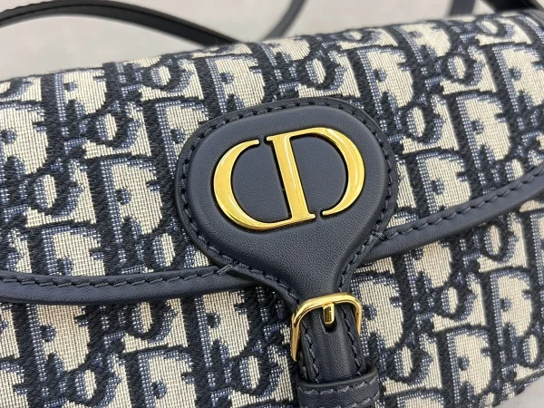 Dior Bobby 藍色緹花斜挎包小號PM-M9335：圖片 4