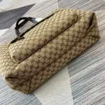 GUCCI Original GG大號米棕帆布托特包-802166：圖片 8
