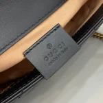 GUCCI GG Marmont迷你粉紅皮革斜揹包-476433：圖片 10