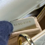 Dior Lady mini 綠色羊皮斜挎包mini-M0505：圖片 10